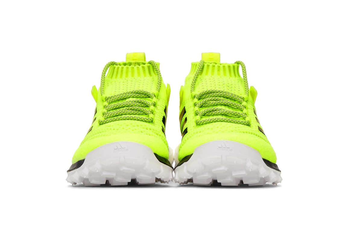 Gosha Rubchinskiy x adidas Originals Sneakers Copa Sock Runner Neon Yellow White Shoe Collaboration