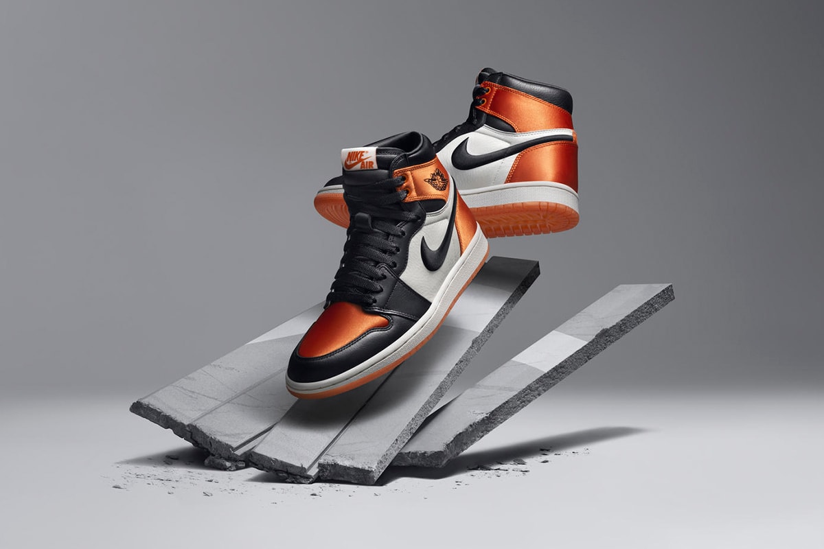 Air Jordan 1 Nike Brand Satin Shattered Backboard Orange Women Release Price Date
