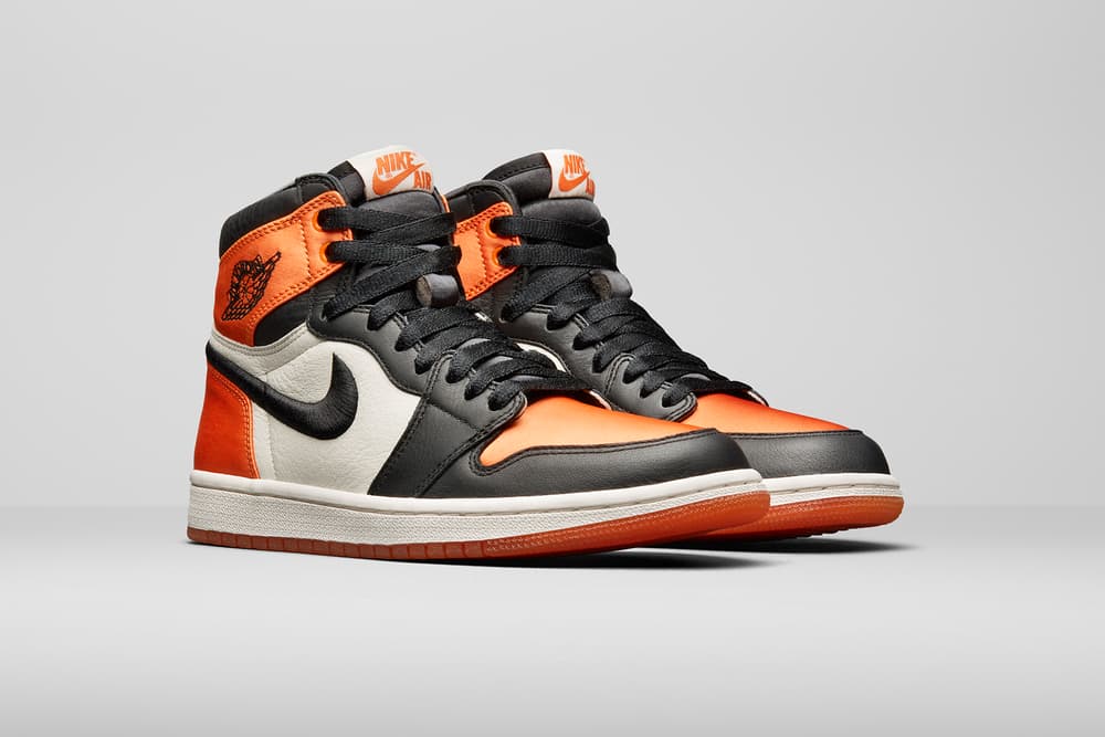 Air Jordan 1 Nike Brand Satin Shattered Backboard Orange Women Release Price Date