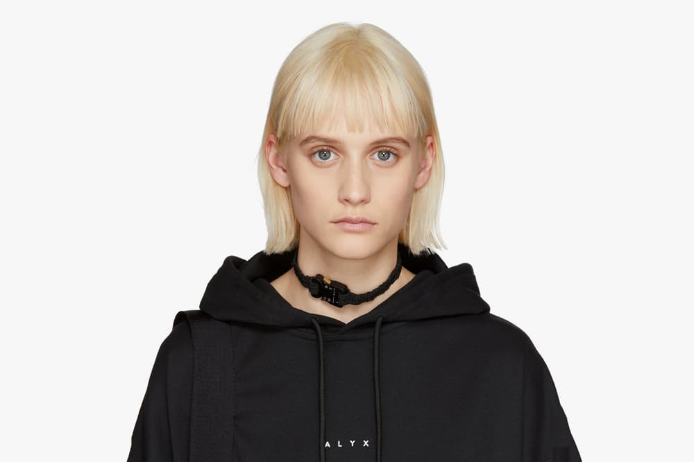 ALYX Studio Black Buckle Choker Necklace SSENSE Exclusive Matthew Williams Accessories