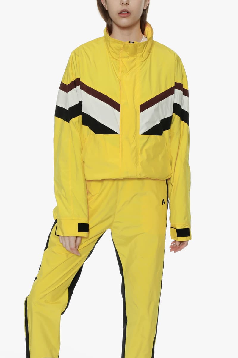 ambush joyce verbal yoon exclusive capsule tracksuit track jacket pants punk tracksuit yellow black white