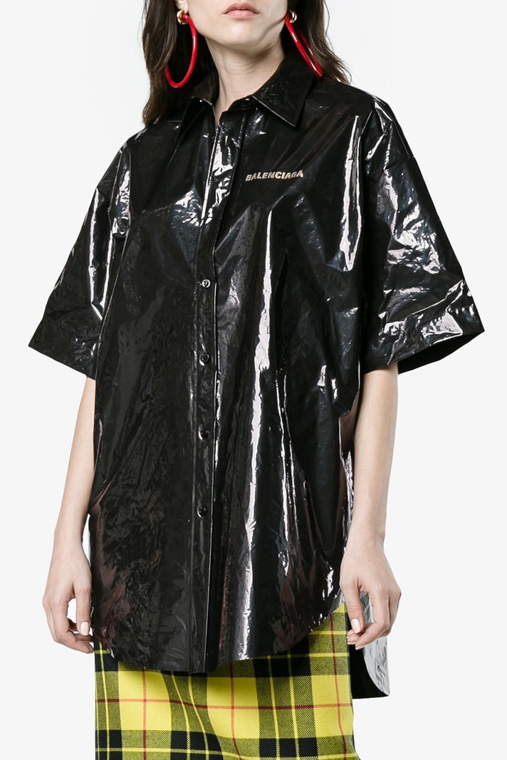 Balenciaga Black Bin Bag-Inspired Logo Shirt