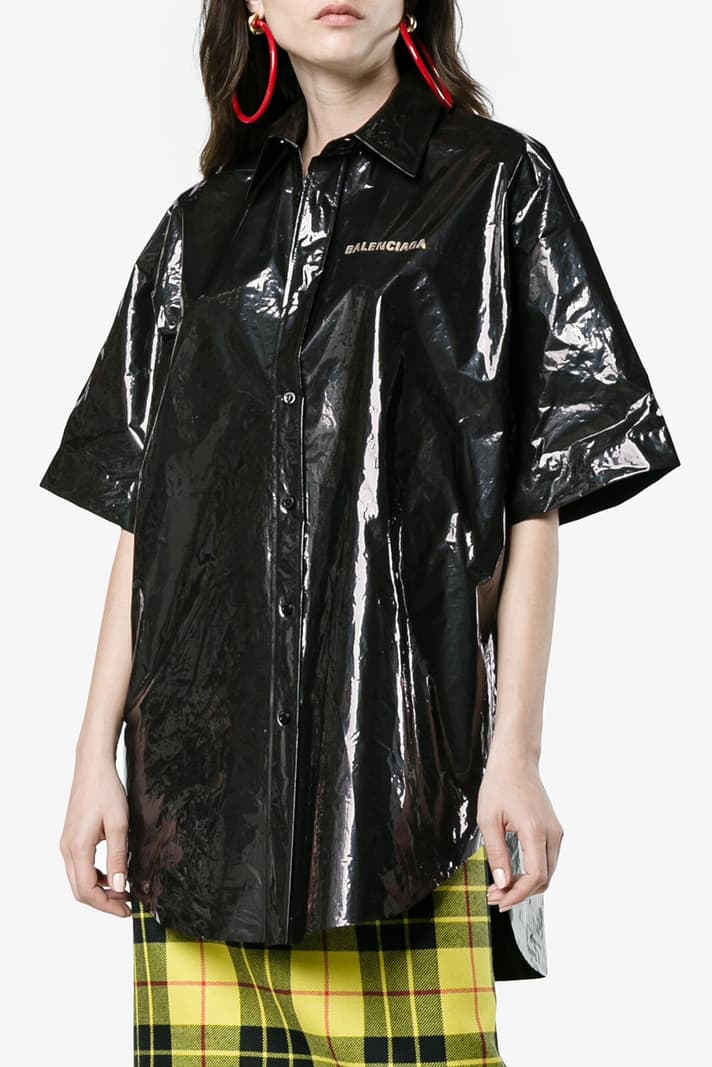 Balenciaga Black Bin Bag Inspired Logo Shirt Hypebae