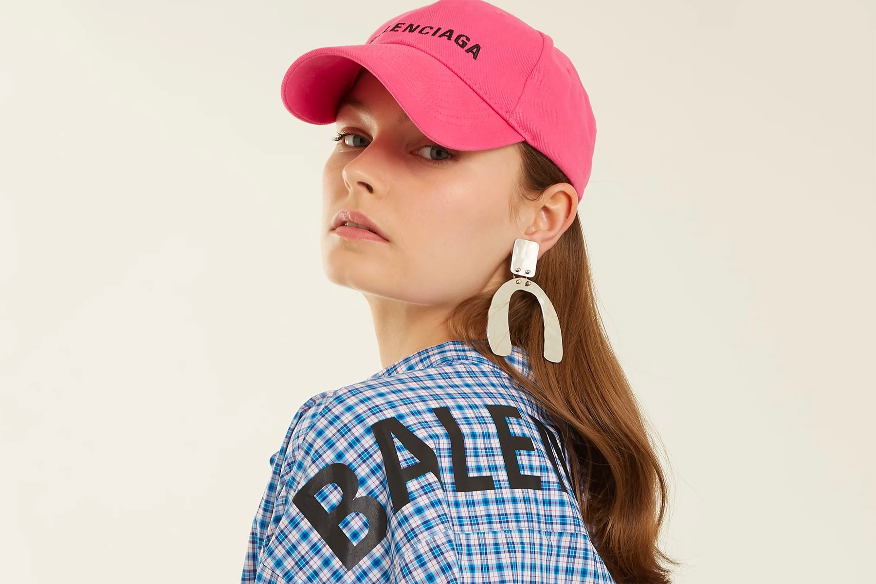 Balenciaga Logo Embroidered Cotton Cap Pink Release Price Spring Summer 2018