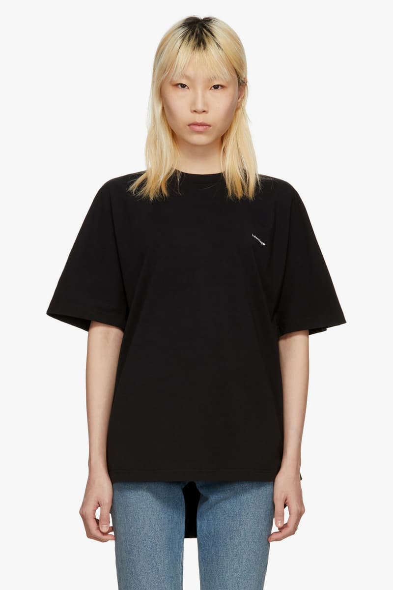 balenciaga logo tees tshirts long sleeve spring summer 2018 technical knit