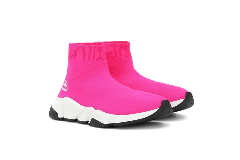 Balenciaga Speed Trainer Neon Pink Sock-like Sneaker