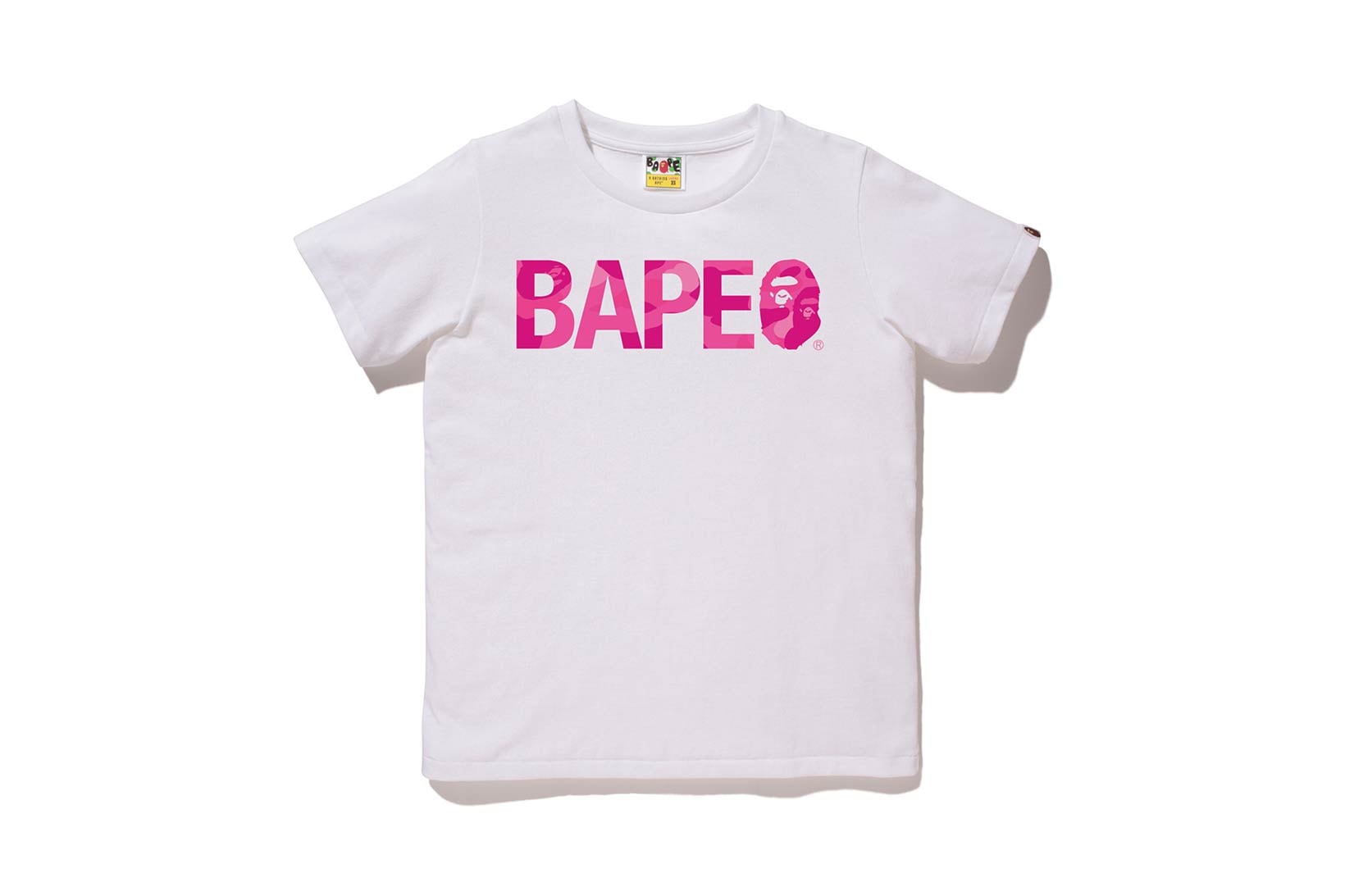 BAPE Camo T-Shirt Pink White