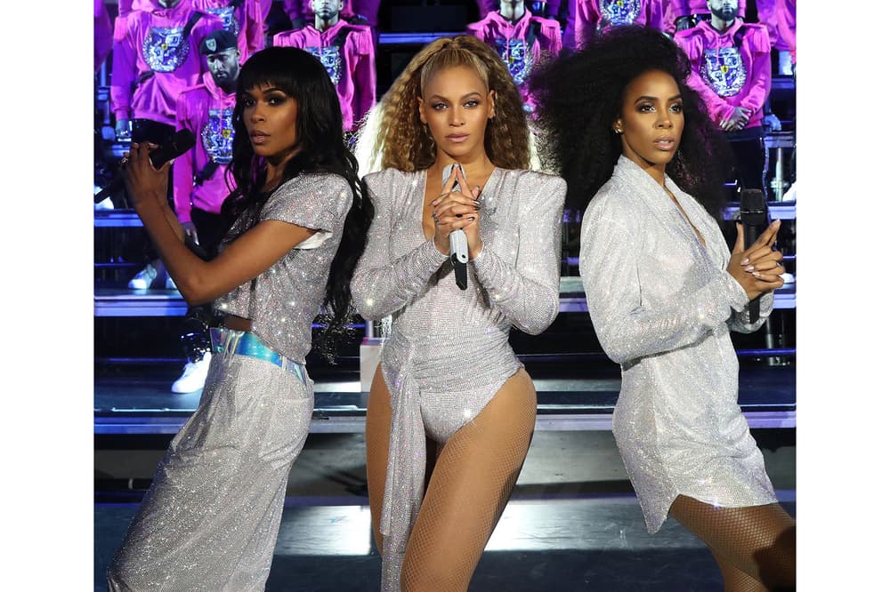 Beyoncé Coachella Weekend Two Looks Pink Silver Beychella Bak 2018 Balmain Reunion Music Festival Band Crown Destiny's Child Kelly Rowland Michelle Williams Reunion