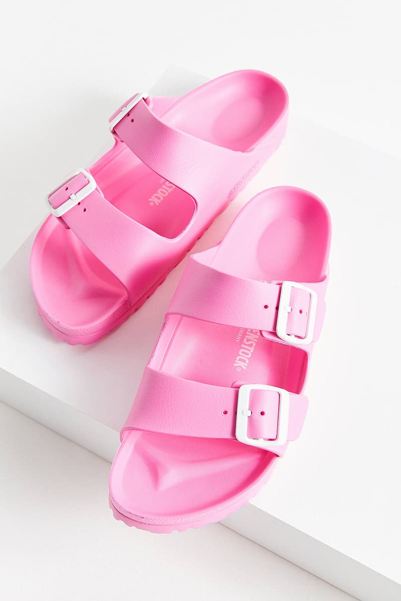 Birkenstock Arizona EVA Sandals Pink Urban Outfitters Price Release Slip Ons Slippers Where to Buy