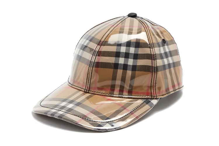 Burberry's Checked Baseball Cap Just Got Dipped in Plastic