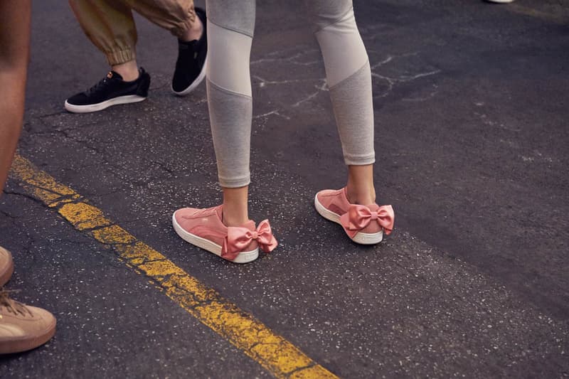 Cara Delevingne PUMA Suede Bow Pink