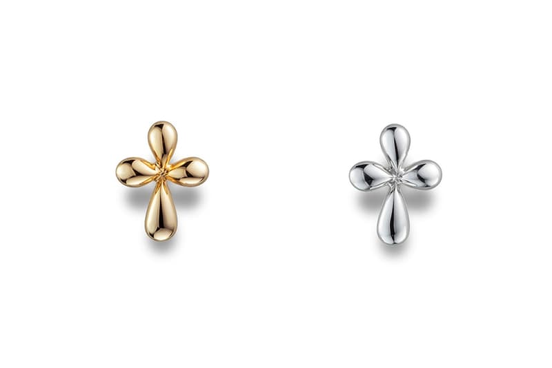 CAREERING Spring Summer 2018 Earrings Cross Studs Gold Silver