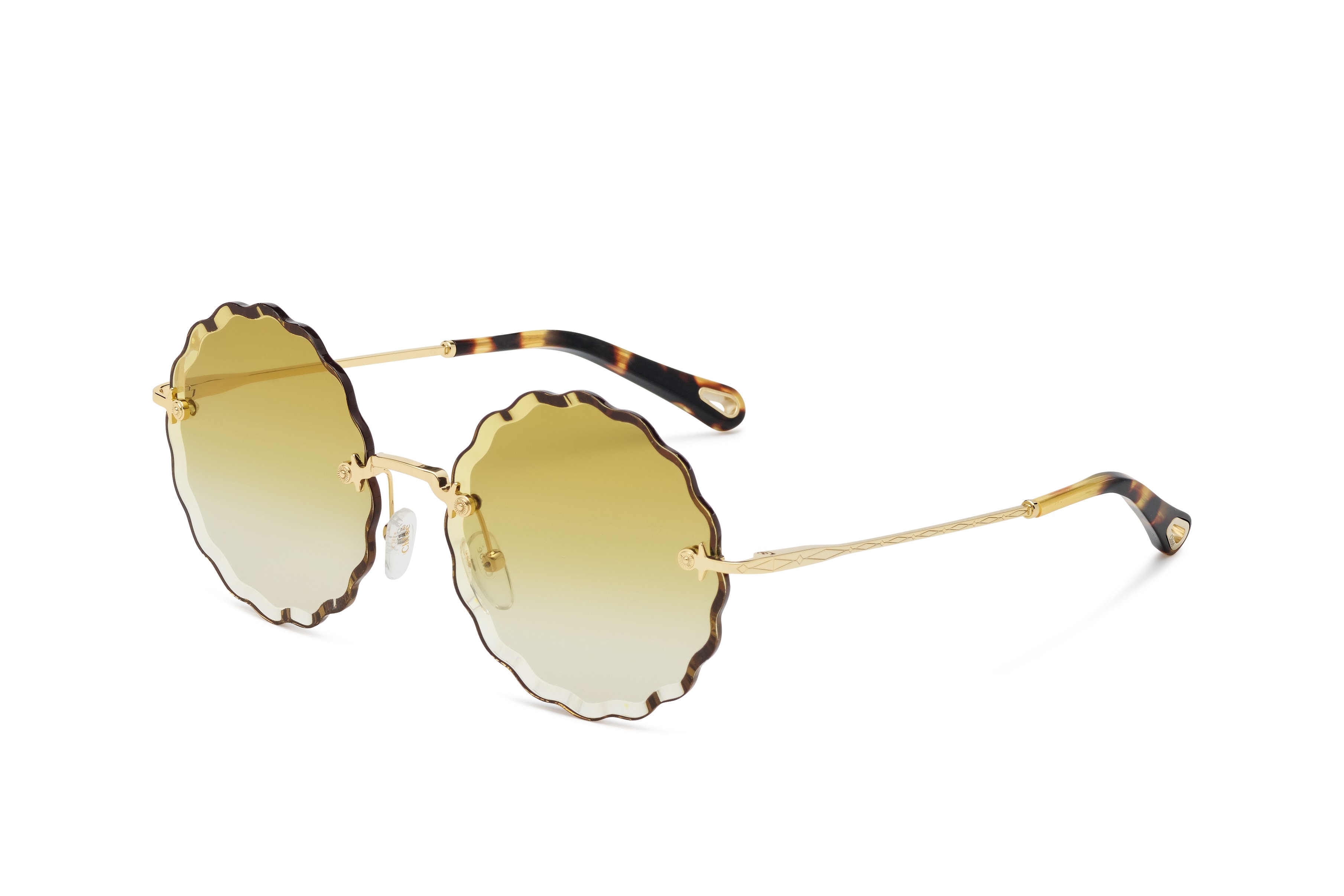 Chloé Rosie Sunglasses Spring/Summer Eyewear Shades Floral Tint Pink Blue Yellow Brown