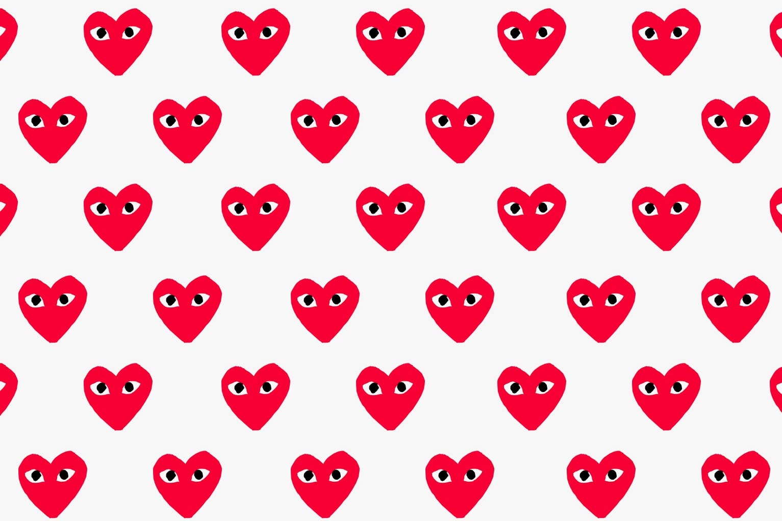 COMME des GARÇONS Heart Pattern