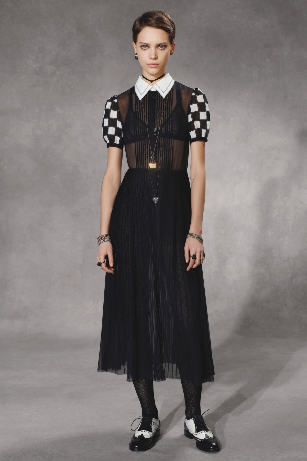 Dior Fall 2018 Collection Lookbook Sheer Dress Black