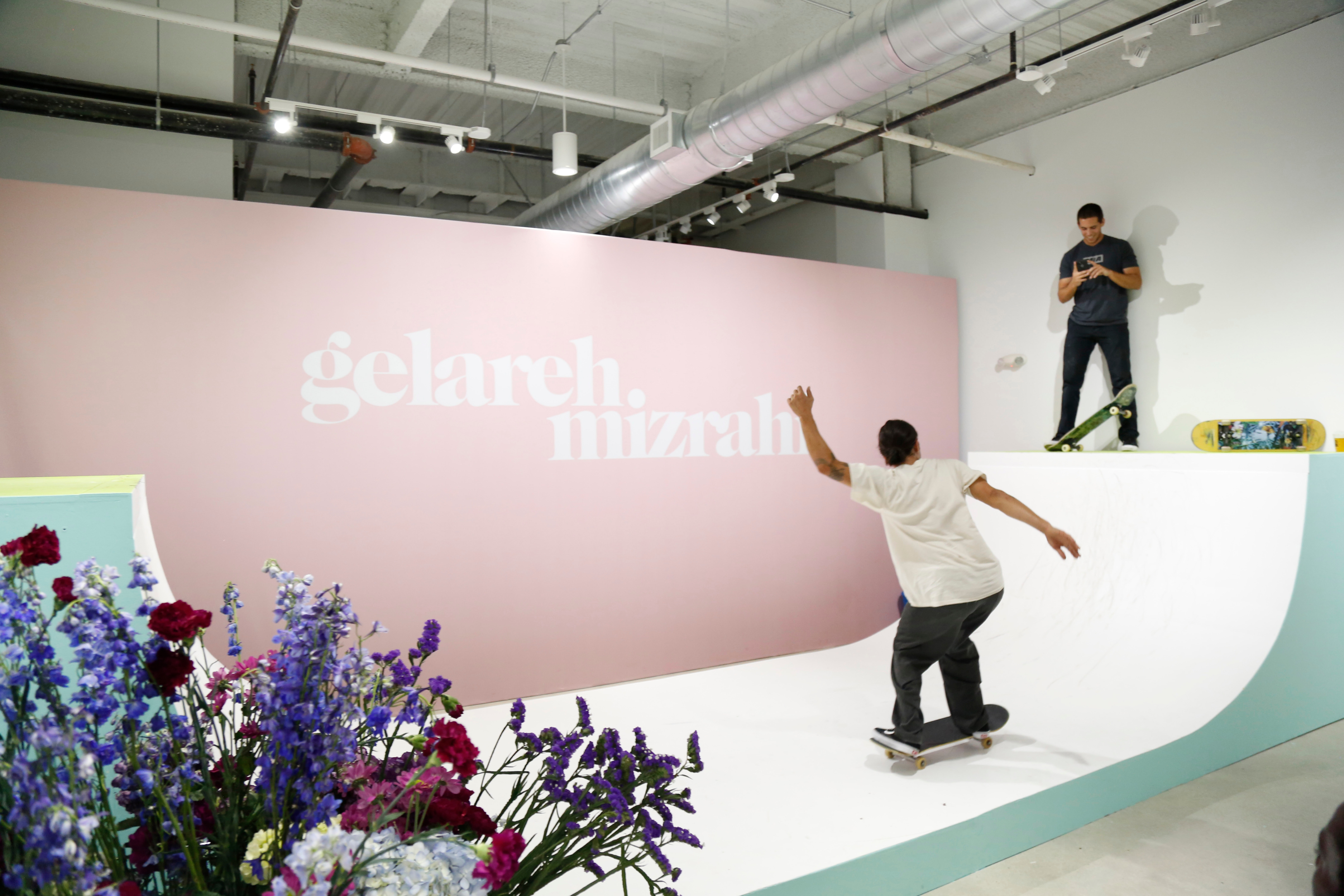 Gelareh Mizrahi Miami Design Week Pop-Up Store Skateboard Ramp Python Skin Designer Fashion Collection