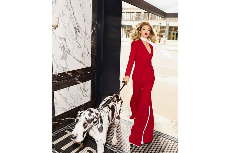 Gigi Hadid Harper's Bazaar May 2018 Issue Cover Editorial Magazine Dogs Puppies Dalmatian Interview Blake Lively Body Shamers Haters Instagram Social Media Trolls Woman Supporting