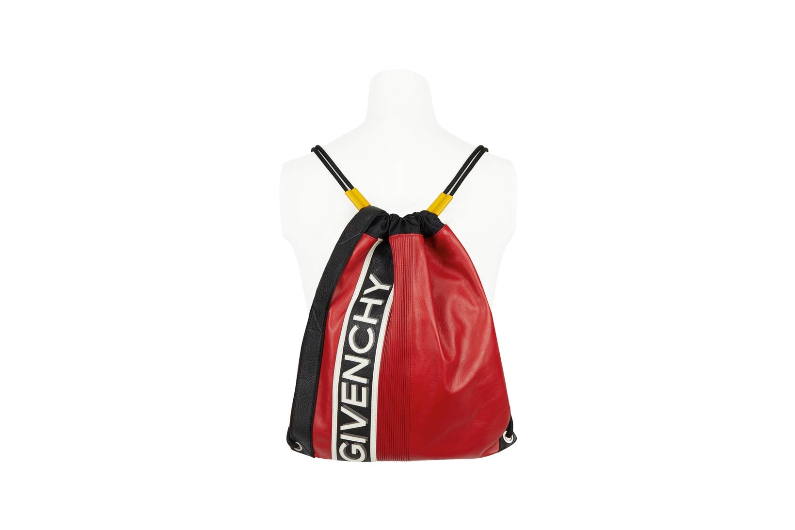 Givenchy Pre-Fall 2018 Motocross Drawstring Backpack Black Red