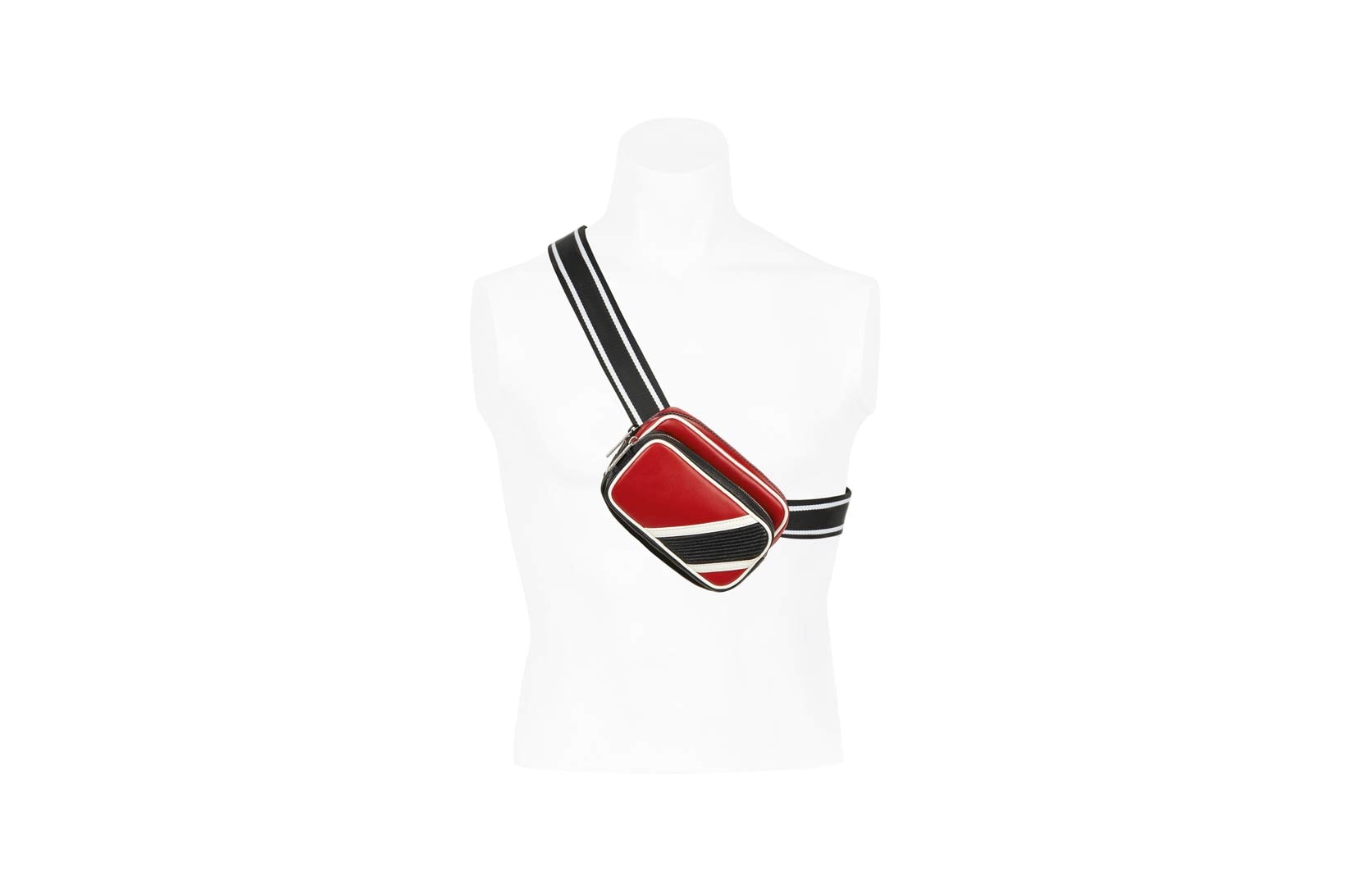 Givenchy Pre-Fall 2018 Motocross Drawstring Reverse Crossbody Bag Red