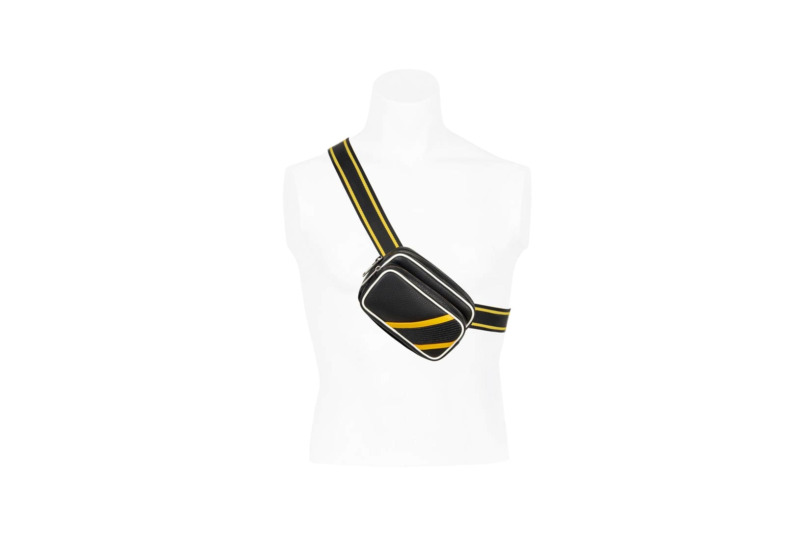Givenchy Pre-Fall 2018 Motocross Drawstring Reverse Crossbody Bag Yellow