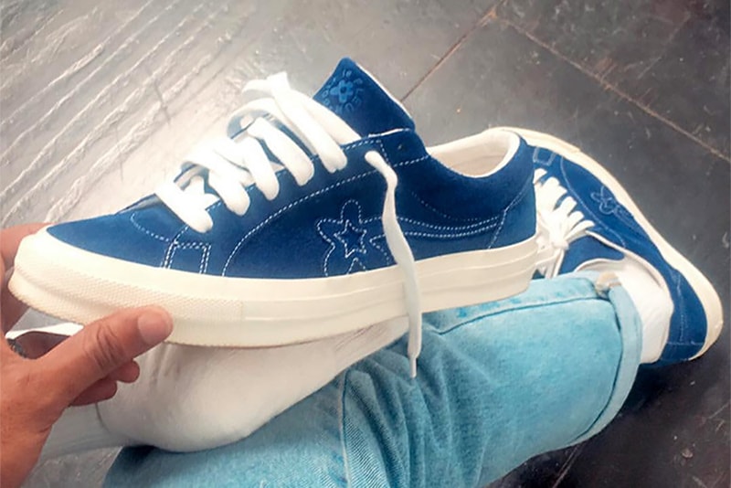 GOLF Le FLEUR* x Converse Navy Blue One Star Sneaker Tyler The Creator 2018 collaboration release