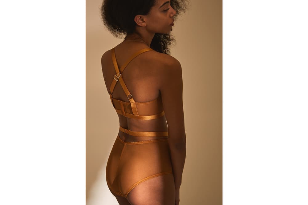 Goodhood Lonely Spring/Summer 2018 Editorial Lulu Underwire Bra Waist Brief Caramel