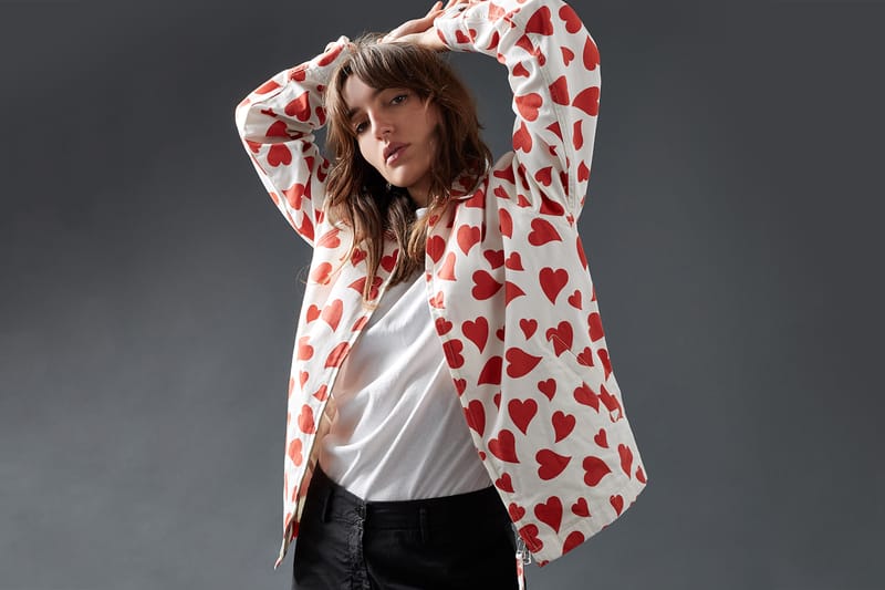 Here's an Exclusive Look at Goodhood x Universal Works' Heart-Print Jacket