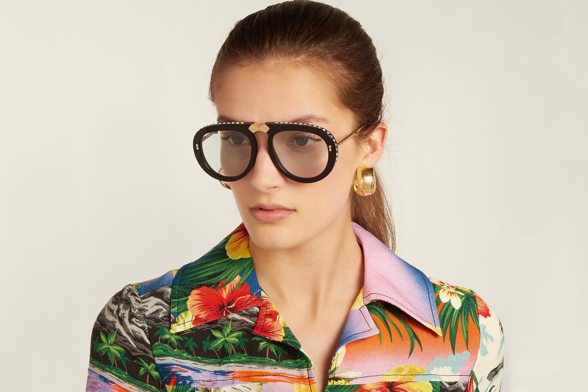 Round-Frame Foldable Sunglasses | HYPEBAE