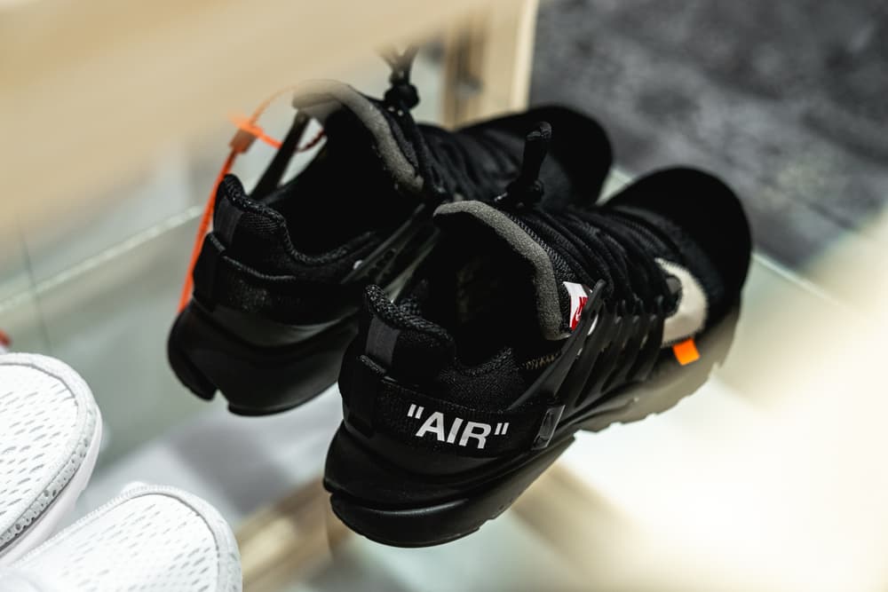 ikea virgil abloh off-white collaboration furniture home nike the ten sneaker black
