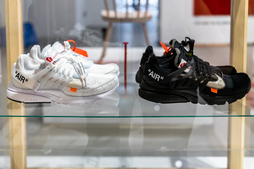 ikea virgil abloh off-white collaboration furniture home nike the ten sneaker white black