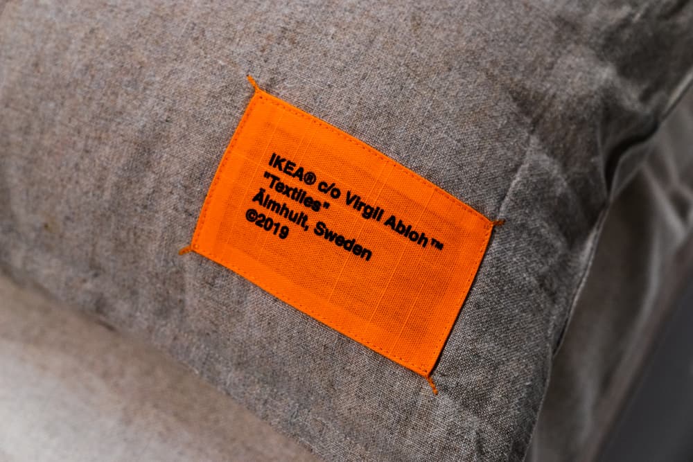 ikea virgil abloh off-white collaboration furniture home logo orange