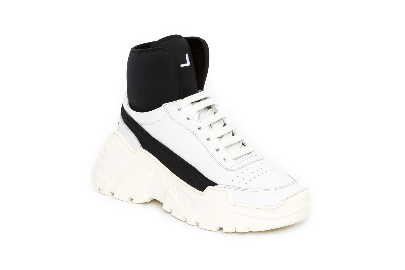 Joshua Sanders Zenith High Top Chunky Sneakers White Black