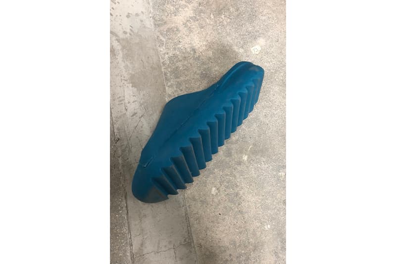 Kanye West adidas Originals yeezy Real Slides Blue