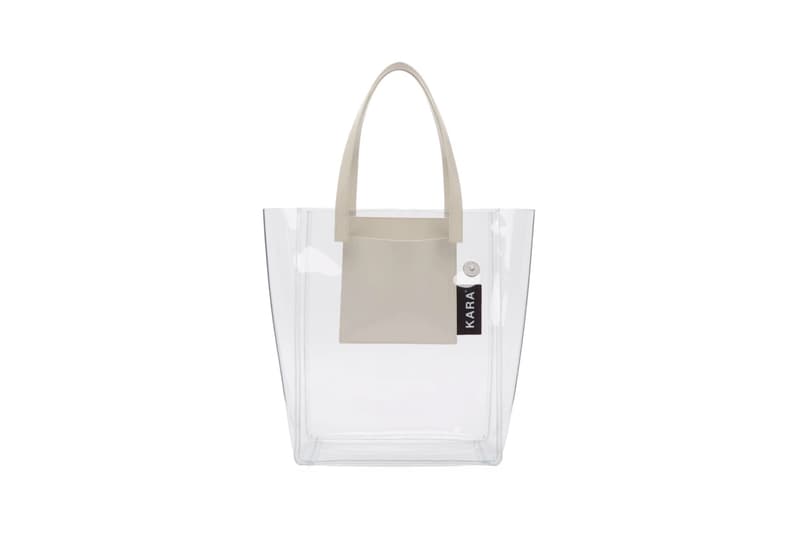 Kara Transparent PVC Pinch Tote SSENSE