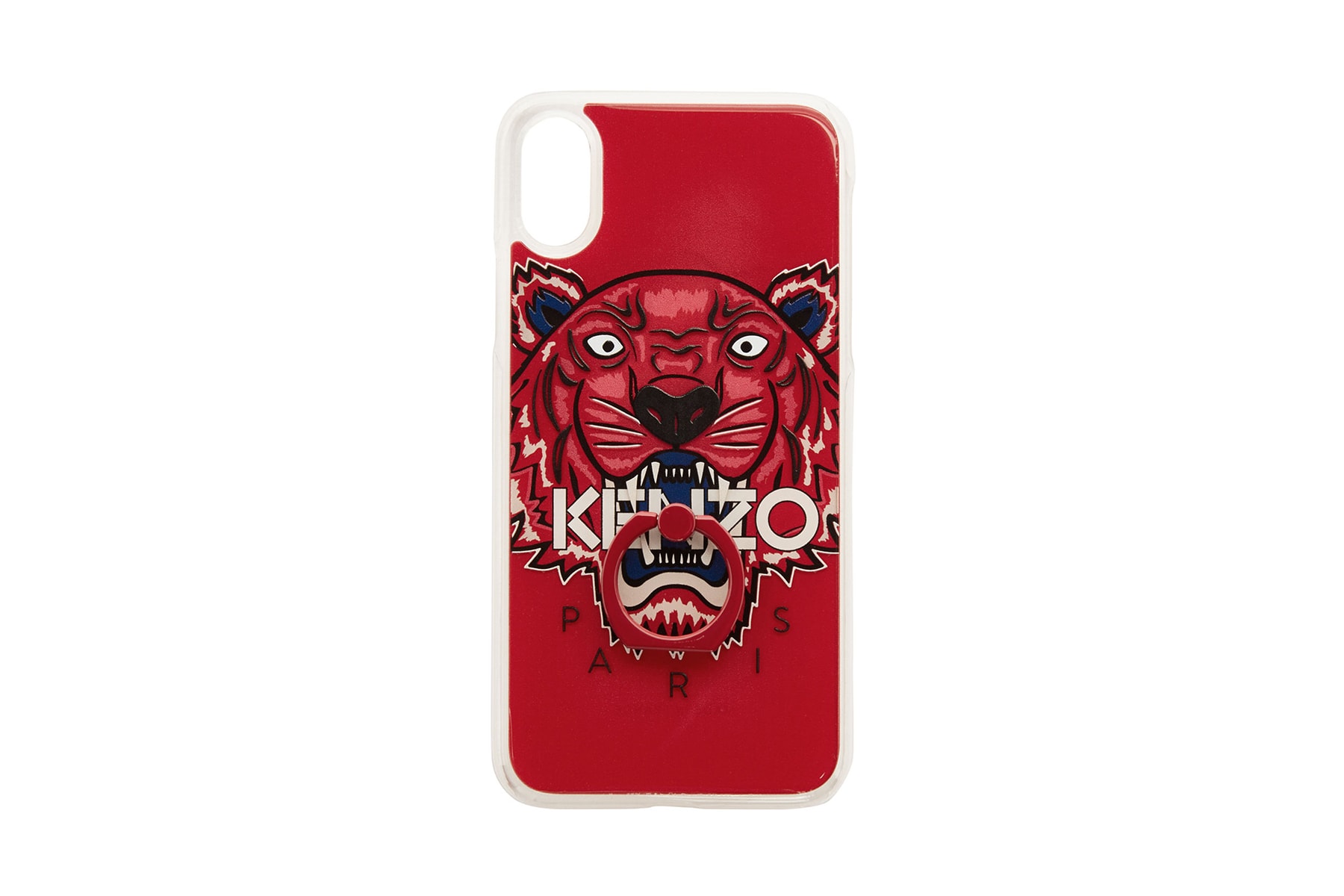 kenzo apple iphone x phone cases tiger limited edition red white blue ring holder