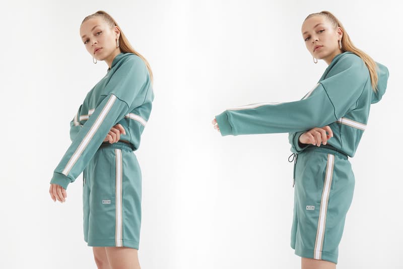 KITH Women Tracksuit Program Aqua Boots White