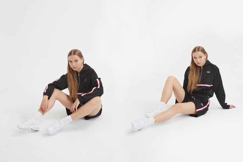 KITH Women Tracksuit Program Black Shorts Nike Air Max 95 Triple White