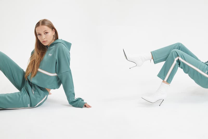 KITH Women Tracksuit Program Aqua Boots White