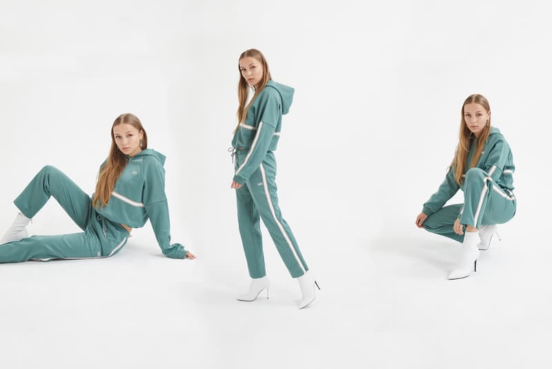 KITH Women Tracksuit Program Aqua Boots White