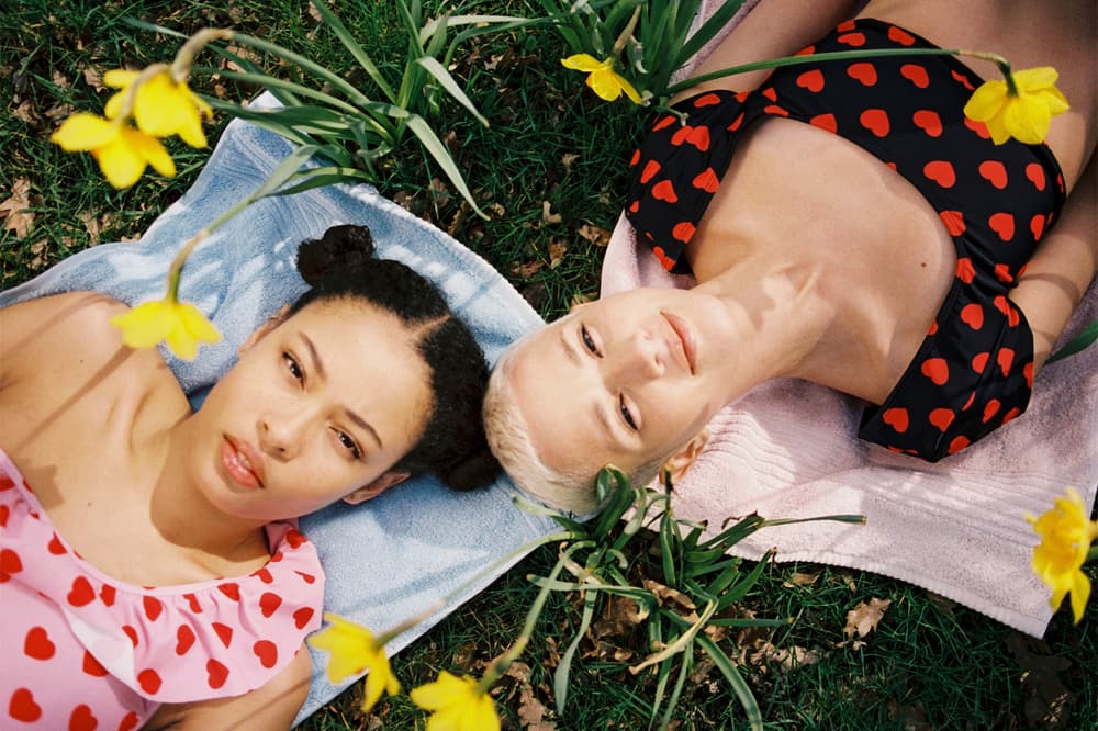 Lazy Oaf Swimwear Collection Summer 2018 Bikinis Swimsuit one-piece two-piece Denim Pink Camo Heart Print