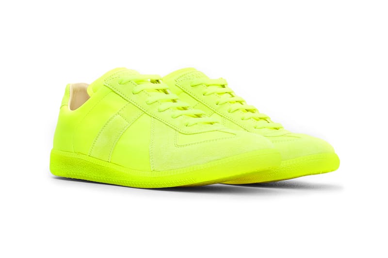 maison margiela yellow sneakers