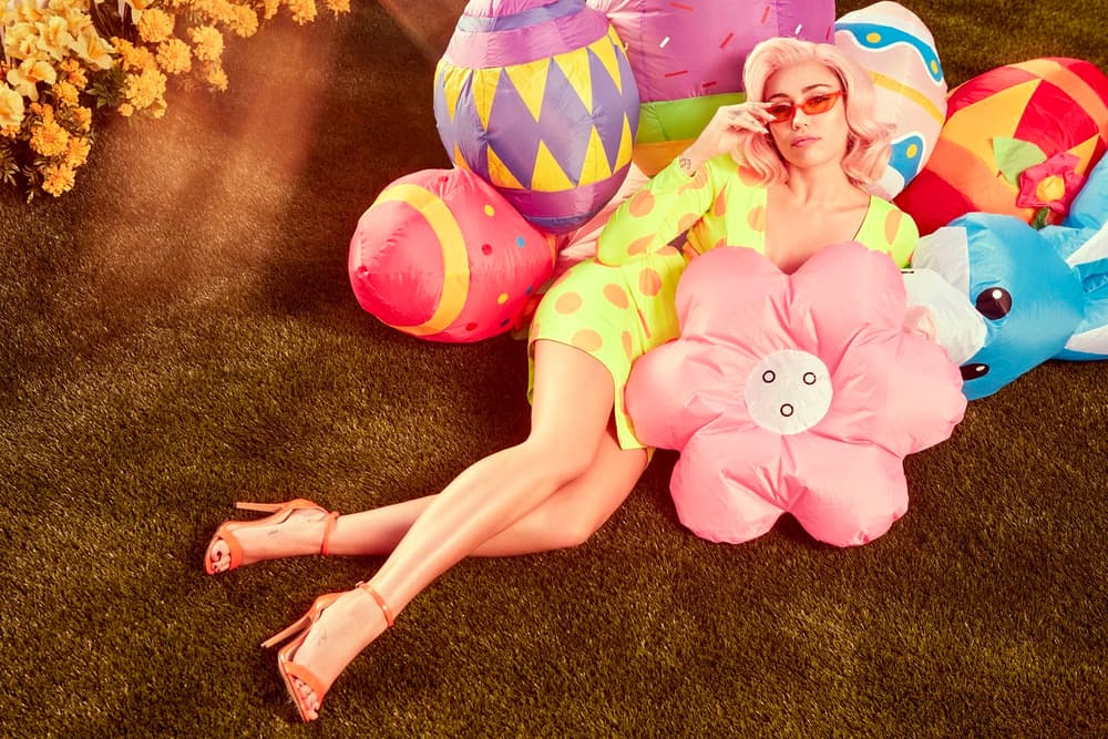 Miley Cyrus Easter 2018 Editorial Videos Photoshoot Pink Pastel Eggs Bunny Instagram