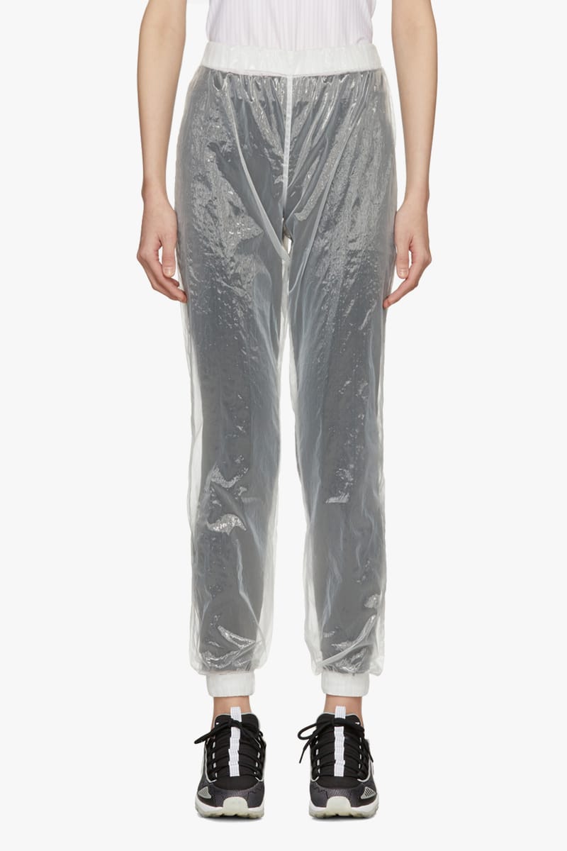 plastic track pants