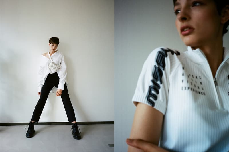 MISBHV Spring/Summer 2018 HBXWM HBX Editorial Collared Shirt T-Shirt Pants Boots White Black