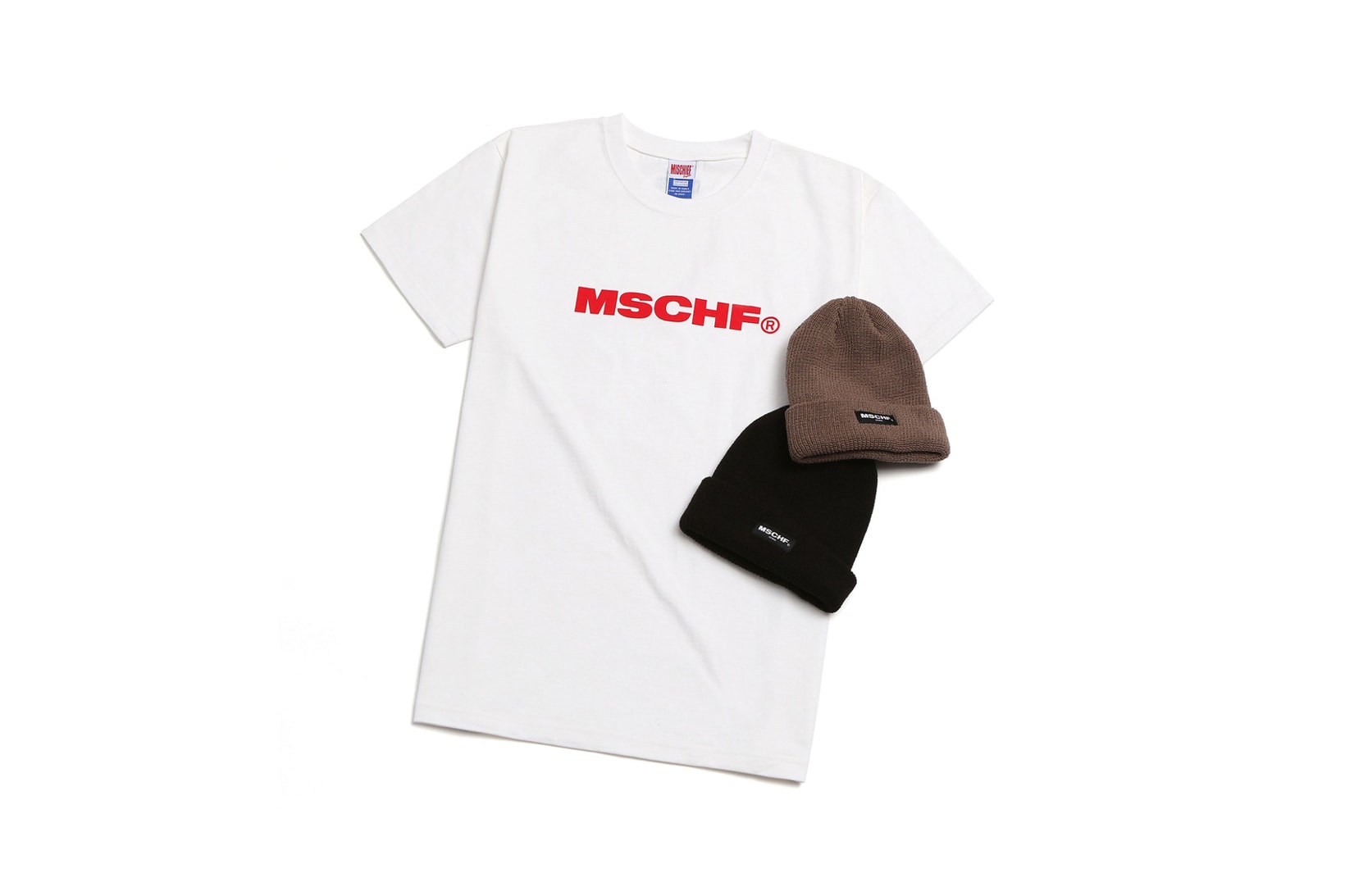 MISCHIEF Tokyo Pop-Up T-Shirt Hats White Brown Black