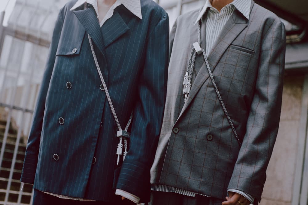 Necessity Sense Fall/Winter 2018 Collection Sneak Peek Blazer Plaid Blue Grey