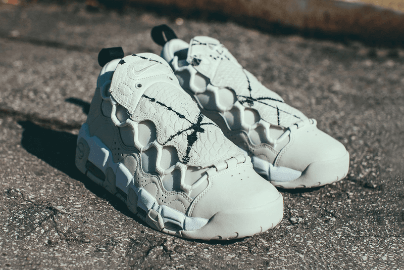 Nike Air More Money Phantom Snakeskin Sneaker Reptile Retro Silhouette