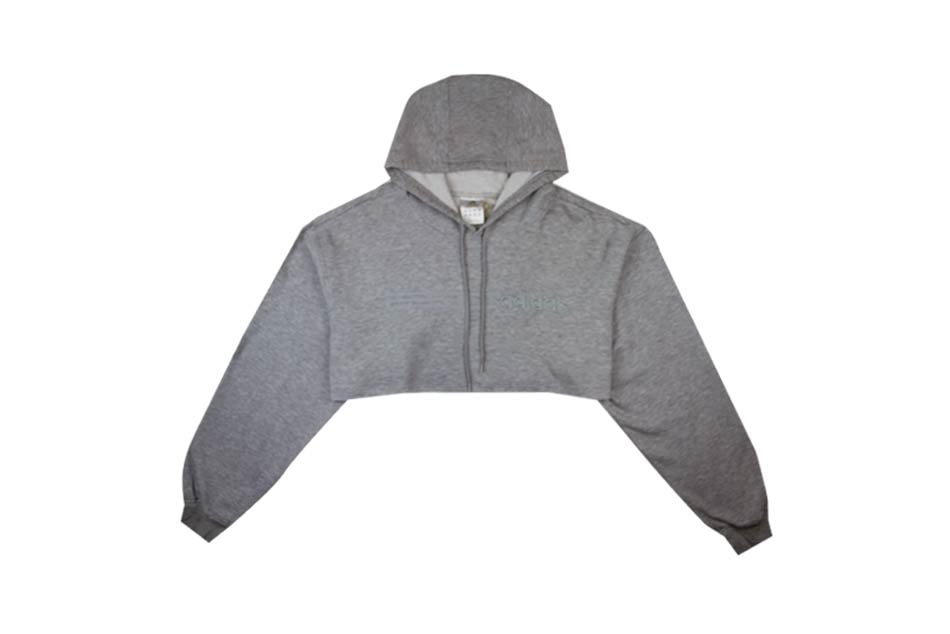 adidas Cropped Hoodie Grey Fruition