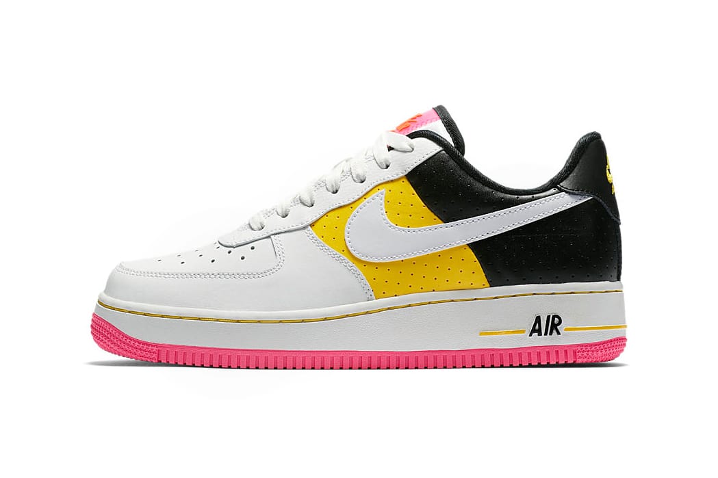 yellow and black nike air force 1
