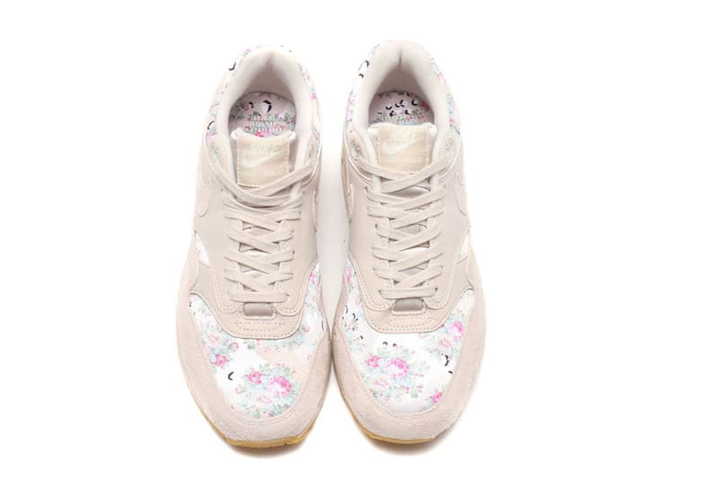 Nike Air Max 1 "Desert Camo/Floral" Sleek Sneaker Shoe Beige Tan Air Unit Spring Summer